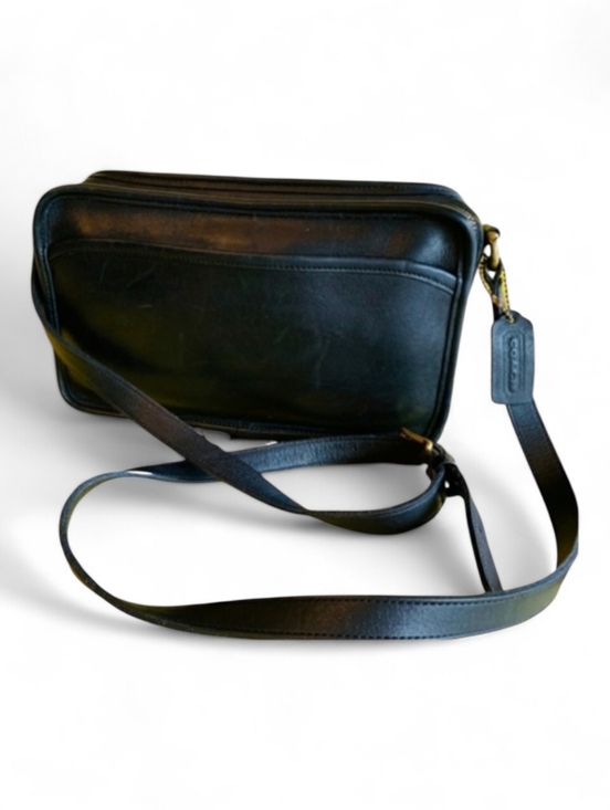 Coach Handbags - Coach Black Leather Messenger Bag